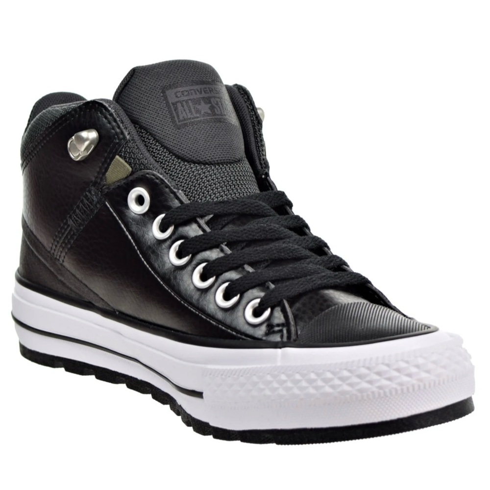 Converse CT All Star VEGAN Leather Street Boot Mid Black Women’s size 9 NEW!!! - Picture 3 of 7